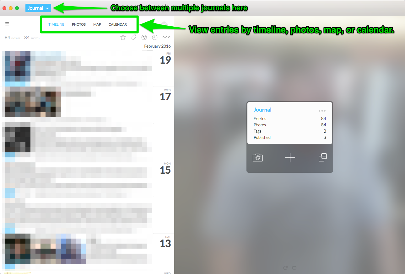  Mac app now has two panes (you can toggle this setting.) 