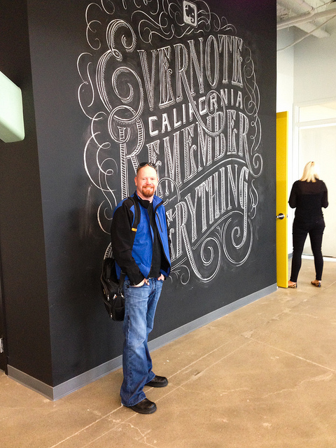    The giant chalk drawing in the lobby  