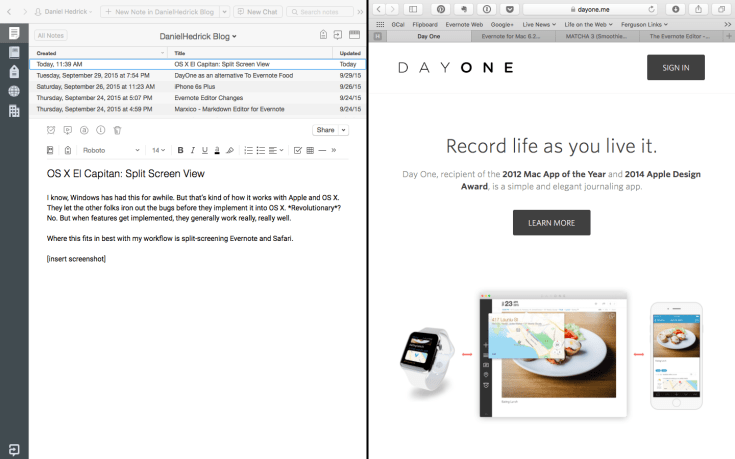  El Capitan Split Screen View 