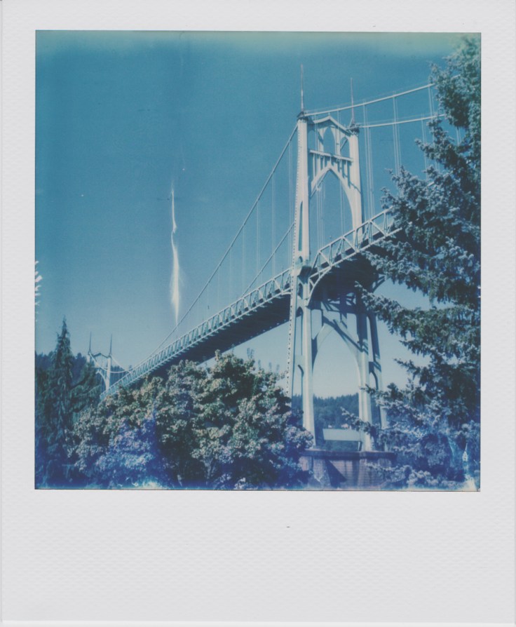  St. John's Bridge | Polaroid SX-70 | Impossible Project Film | Daniel Hedrick 